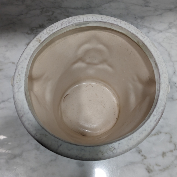 Decorative pot. Design front and back. Cream color. - Picture 6 of 7